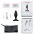 Lovense Hush 2 S - lietotnes vadāms anālais vibrators (38 mm, melns)