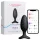 Lovense Hush 2 M - Lietotnes vadāms anālais vibrators (45 mm, melns)