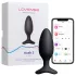 Lovense Hush 2 M - Lietotnes vadāms anālais vibrators (45 mm, melns)
