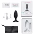 Lovense Hush 2 M - Lietotnes vadāms anālais vibrators (45 mm, melns)