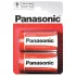 Panasonic C tipa baterijas R14 ilgnoturīgas 2 gab