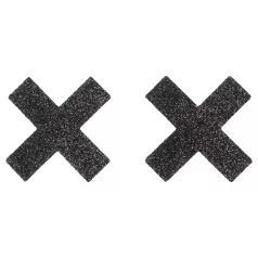 Cottelli - Mirdzošs krūšu uzlīmju komplekts - X