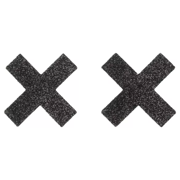 Cottelli - Mirdzošs krūšu uzlīmju komplekts - X