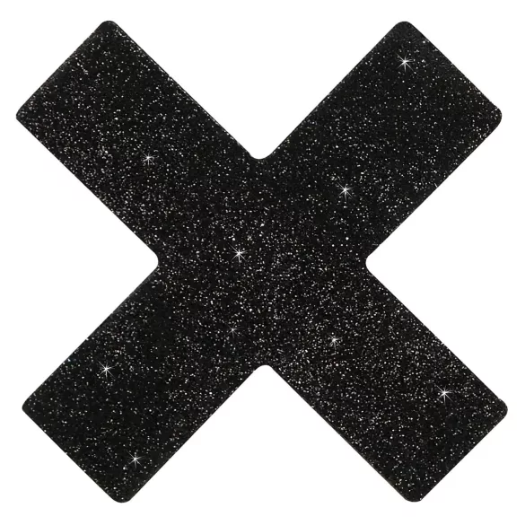 Cottelli - Mirdzošs krūšu uzlīmju komplekts - X