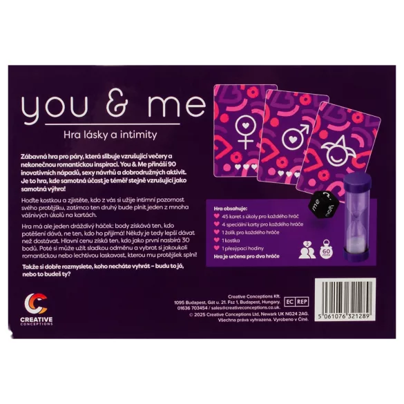 you & me - erotiskā pāru spēle (čehu val.)