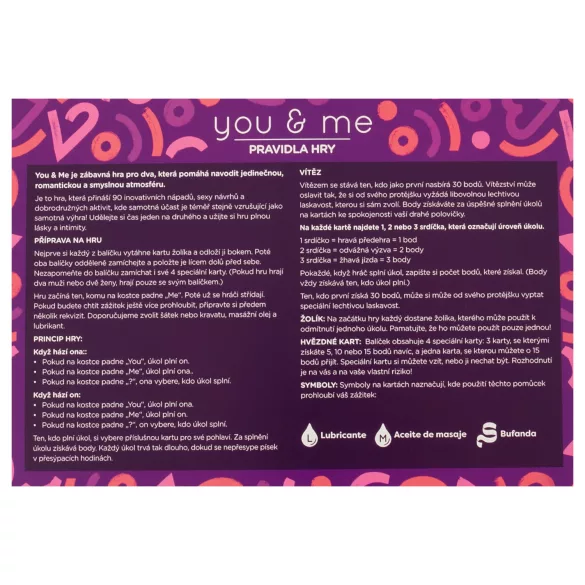 you & me - erotiskā pāru spēle (čehu val.)