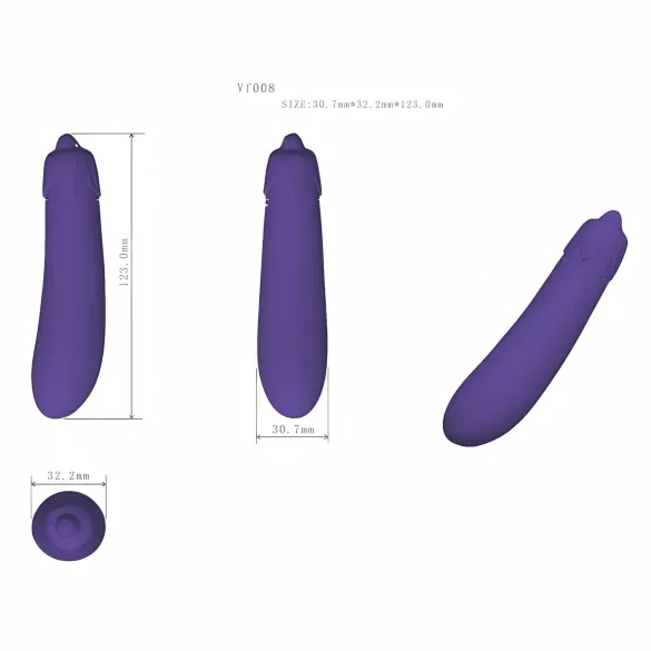 Lonely - vibrators olveida ar vibrācijām violets