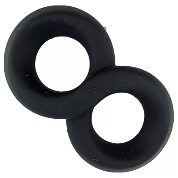 Pulselock Taur - dubult dzimumlocekļa un sēklinieku gredzens (melns) - 20 mm