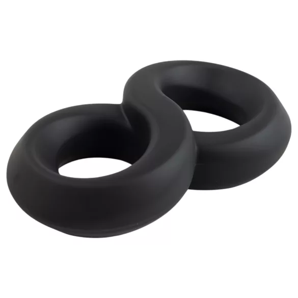 Pulselock Taur - dubult dzimumlocekļa un sēklinieku gredzens (melns) - 20 mm