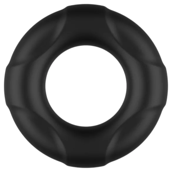 Pulselock Cirkl - silikona dzimumlocekļa gredzens (melns) - 18 mm