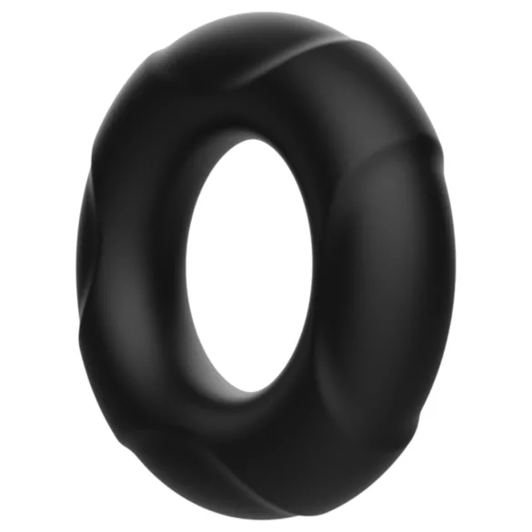 Pulselock Cirkl - silikona dzimumlocekļa gredzens (melns) - 22 mm