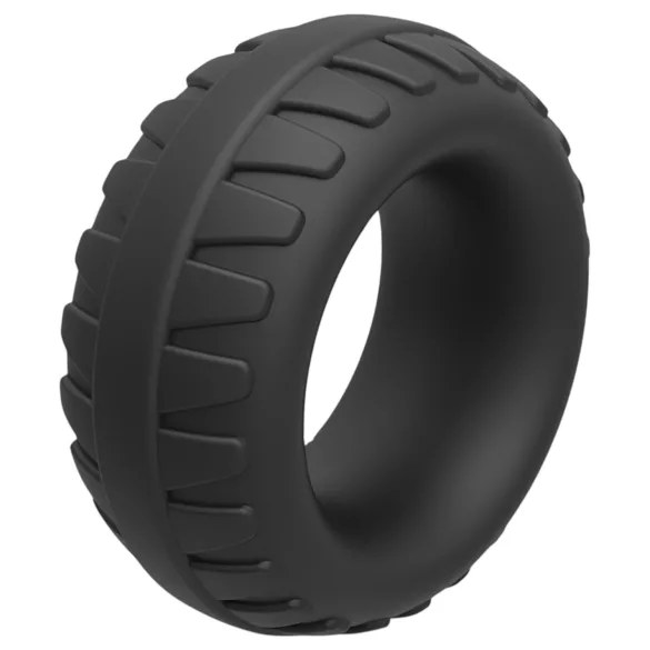 Pulselock Oak - īpaši bieza silikona dzimumlocekļa gredzens (melns) - 40 mm