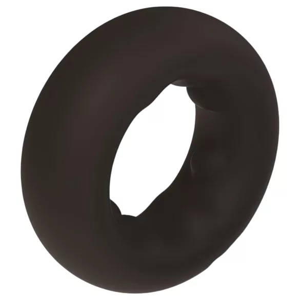 Pulselock Cocktura - plankumaina silikona dzimumlocekļa gredzens (melns) - 27 mm