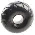 Pulselock Forge - ritenīša raksta TPE dzimumlocekļa gredzens (melns) - 19 mm