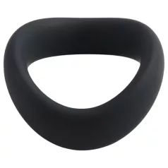   Pulselock Cocktura - vītots silikona dzimumlocekļa gredzens (melns) - 47,5 mm