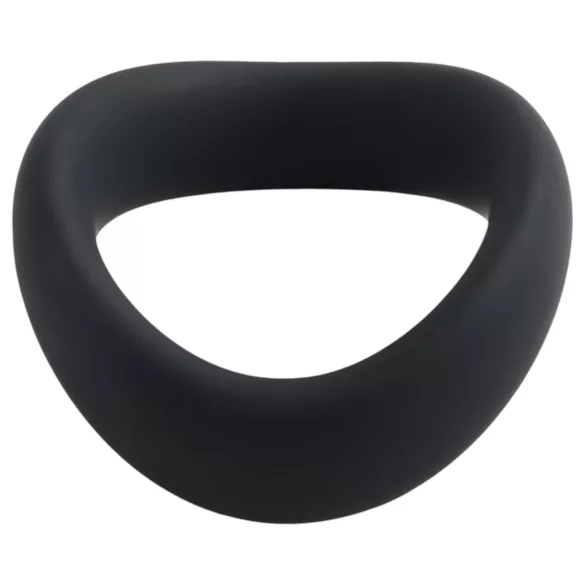 Pulselock Cocktura - vītots silikona dzimumlocekļa gredzens (melns) - 47,5 mm