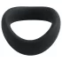 Pulselock Cocktura - vītots silikona dzimumlocekļa gredzens (melns) - 47,5 mm