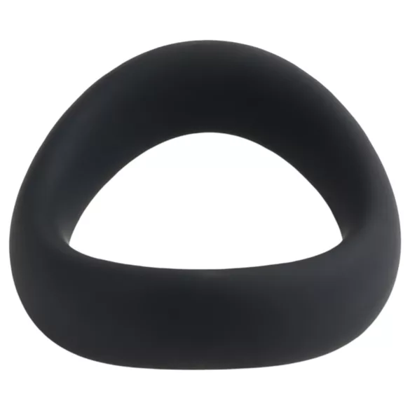 Pulselock Cocktura - vītots silikona dzimumlocekļa gredzens (melns) - 47,5 mm
