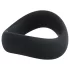 Pulselock Cocktura - vītņots silikona dzimumlocekļa gredzens (melns) - 50 mm