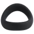 Pulselock Cocktura - vītņots silikona dzimumlocekļa gredzens (melns) - 50 mm