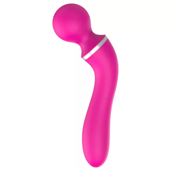 Lonely 2in1 - masāžas un G-punkta vibrators ar 3 uzgaļiem rozā