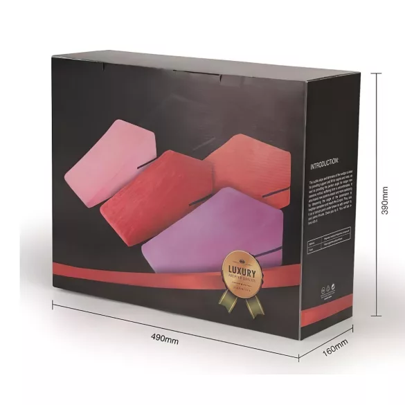 Desirel Magic Pillow ķīļveida seksa spilvenu komplekts - mazs + liels (melns)