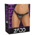 ZADO - melnas ādas apakšbikses piestiprināmai dildo, BDSM (S-L)