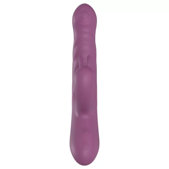 Funny Me Rabbit Bunny - uzlādējams, stumjošs klitora rociņas vibrators (violets)