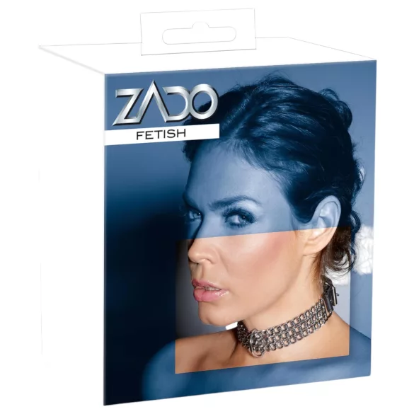 ZADO - kaklasiksna ar ķēdi sudraba krāsā