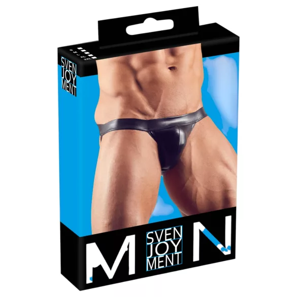 Svenjoyment - vīriešu spīdīgs jockstrap apakšveļa melna