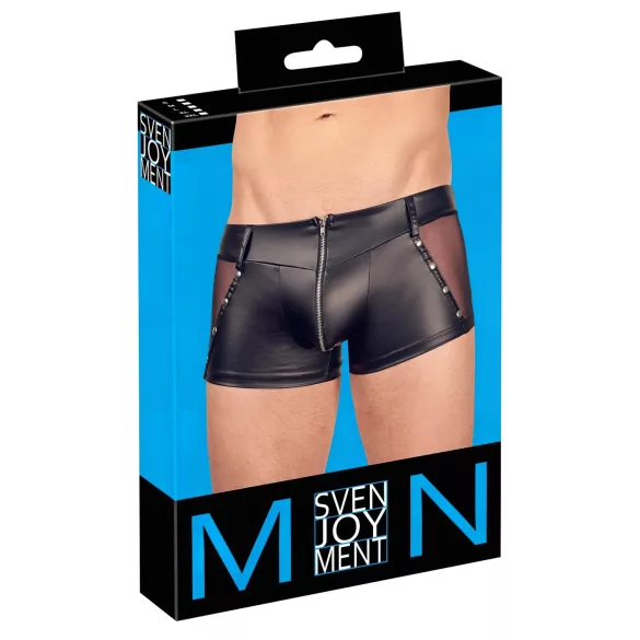 Svenjoyment - vīriešu bokseršorti spīdīgi melni - M