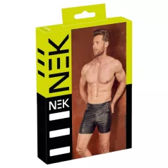 NEK - vīriešu garie šorti ar metāla sprādzi melni - L