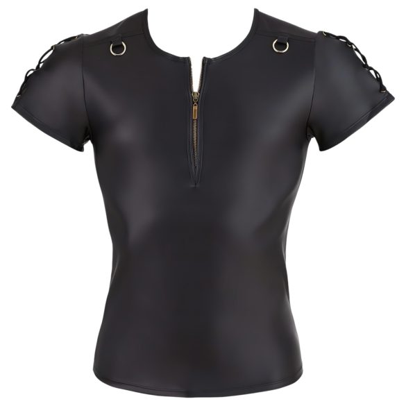 NEK - matēts īsroku vīriešu krekls (melns)