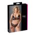 Cottelli Plus Size - mežģīņu krūštura komplekts (melns)
