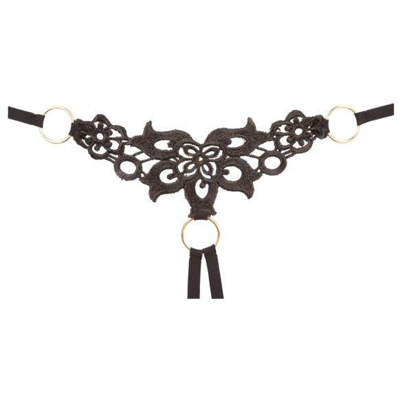 Cottelli - izšūts mirdzošs krūštura komplekts melns - L