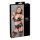 Cottelli Bondage - mežģīņu spīdīgi veļas komplekts (4 daļas) - XL