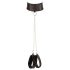 Cottelli Bondage - mežģīņu spīdīgi veļas komplekts (4 daļas) - XL