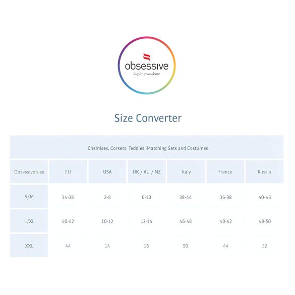 Obsessive sieviešu apakšveļas komplekts ar strasām melns - L/XL