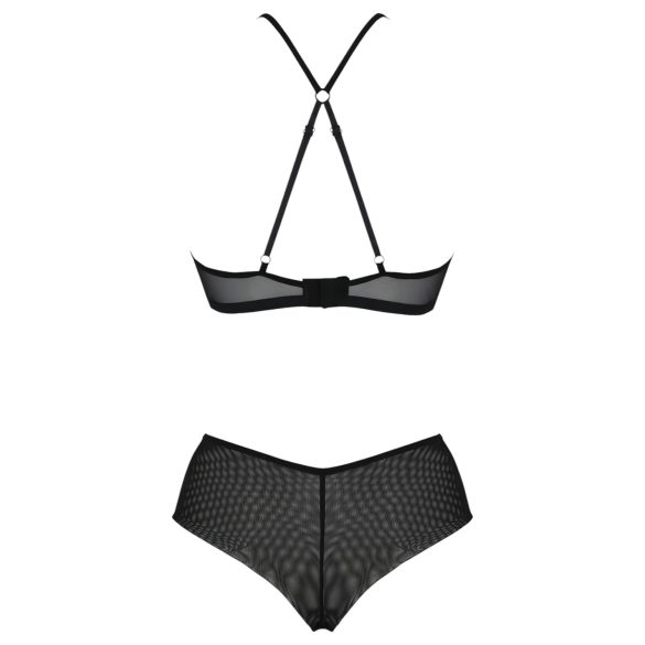 Passion Eco Kerria - mežģīņu bikini komplekts (melns) - L/XL