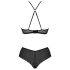 Passion Eco Kerria - mežģīņu bikini komplekts (melns) - L/XL