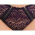 Cottelli Plus - caurspīdīgs raksta krūšturis komplekts (violets) - 4XL