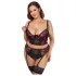Cottelli plus size sieviešu apakšveļas komplekts sarkans