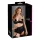 Cottelli Plus Size - krūšturis ar atvērtu krūšu daļu (melns) - 95D