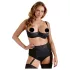 Cottelli Plus Size - krūšturis ar atvērtu krūšu daļu (melns) - 95D