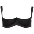Cottelli Plus Size - krūšturis ar atvērtu krūšu daļu (melns) - 95D
