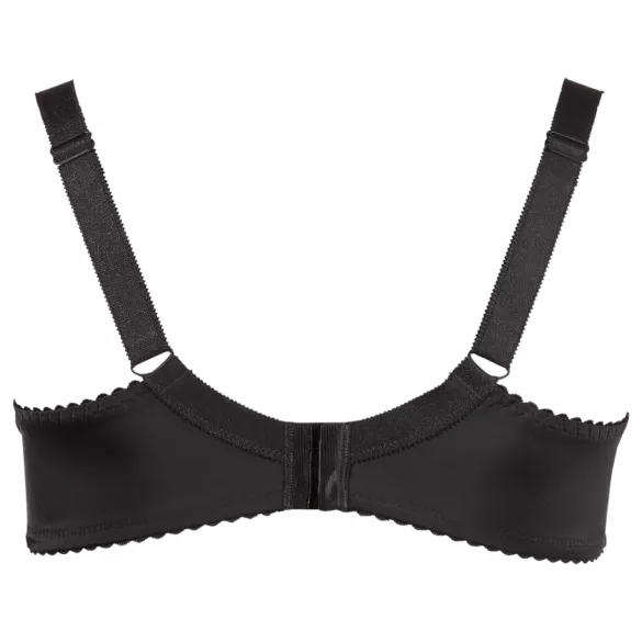 Cottelli Plus Size - krūšturis ar atvērtu krūšu daļu (melns) - 95D
