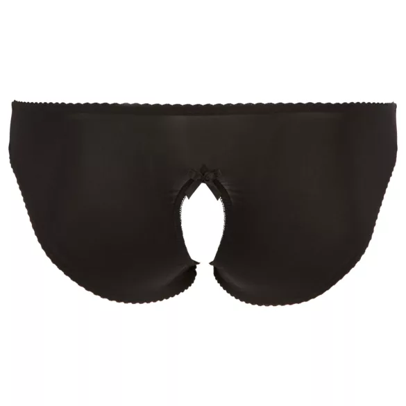 Cottelli Plus Size - mežģīņu, atvērts apakšveļa (melna) - XL