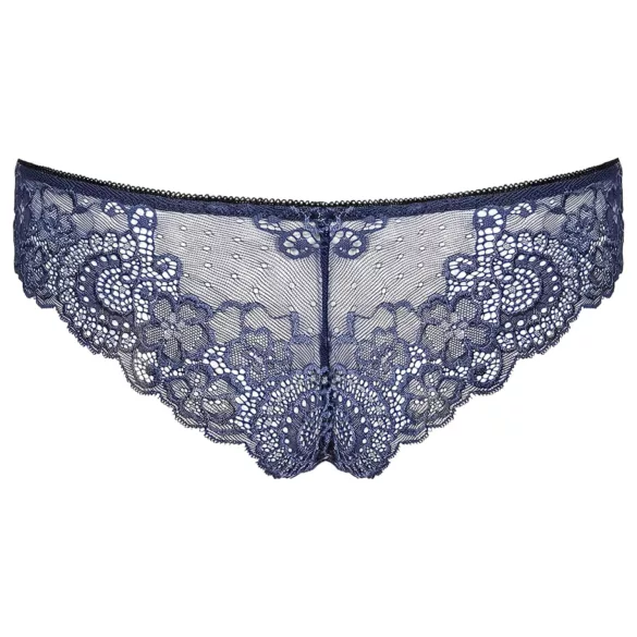 Obsessive Auroria - sieviešu biksītes ar izšuvumu un bantīti zils - L/XL
