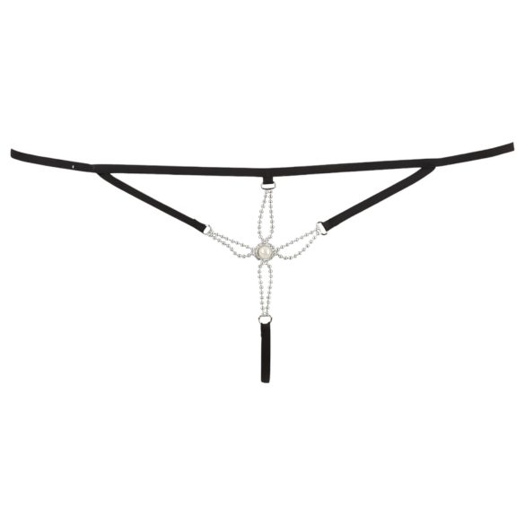 Cottelli - Atvērts stringbiksīšu dizains ar spīdumiem (melni)