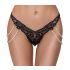 Cottelli - grezns izšūts pērļu stringbiksītes (melns) - M/L